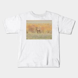 Wildlife gifts, pronghorn, nature, wild animals Kids T-Shirt